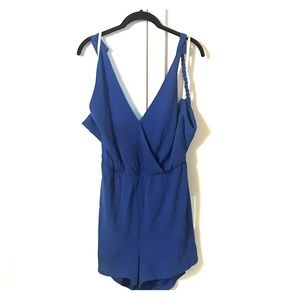 Size L. Rope straps open back romper!